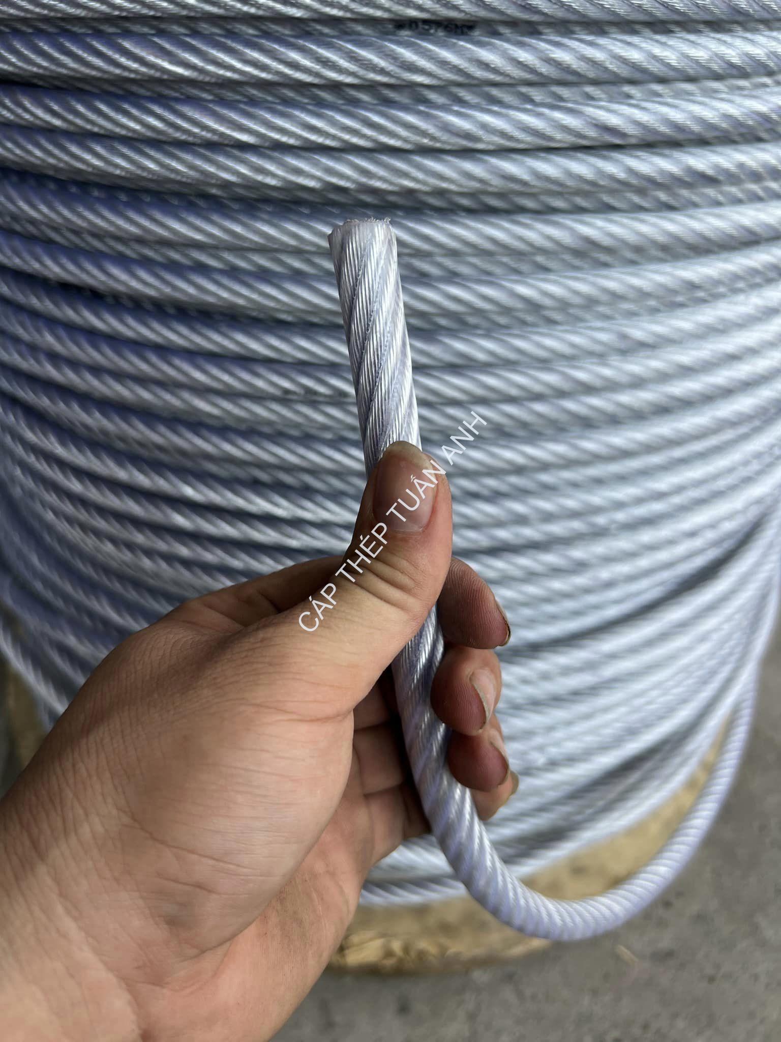 Dây cáp thép bọc nhựa Dây cáp thép bọc nhựa